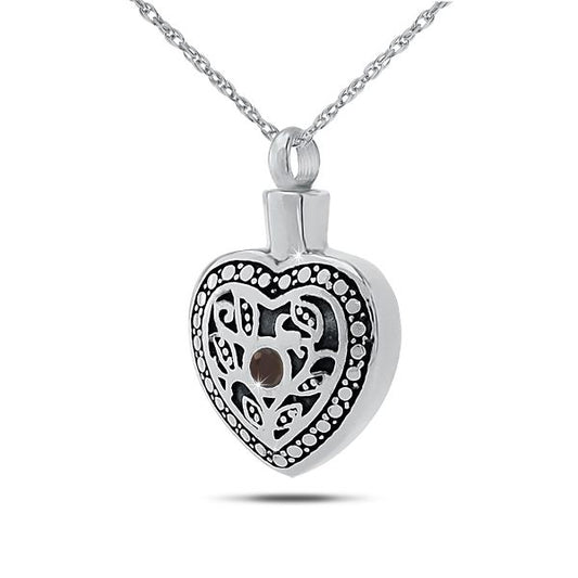 July w/ Ruby Sterling Silver Keepsake